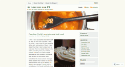 Desktop Screenshot of anappetiteforpr.wordpress.com