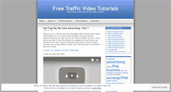 Desktop Screenshot of freetrafficvideos.wordpress.com