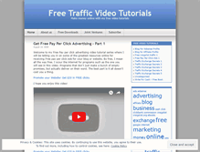 Tablet Screenshot of freetrafficvideos.wordpress.com