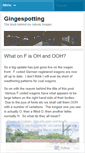 Mobile Screenshot of gingespotting.wordpress.com