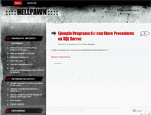 Tablet Screenshot of hellpawn.wordpress.com