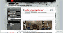 Desktop Screenshot of imallgame.wordpress.com