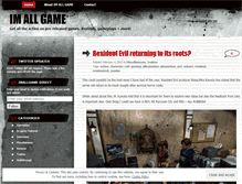 Tablet Screenshot of imallgame.wordpress.com