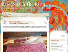 Tablet Screenshot of barefootonthefarm.wordpress.com