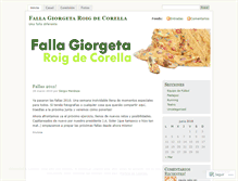 Tablet Screenshot of fallagiorgeta.wordpress.com