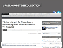 Tablet Screenshot of israelkompetenzkollektion.wordpress.com