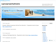 Tablet Screenshot of cypruspropertydreams.wordpress.com