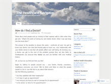 Tablet Screenshot of healthnavigator.wordpress.com