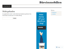 Tablet Screenshot of bueroimmobilien.wordpress.com