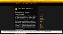 Desktop Screenshot of perspectivas08.wordpress.com