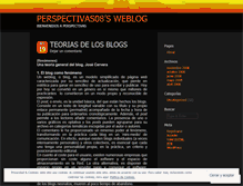 Tablet Screenshot of perspectivas08.wordpress.com