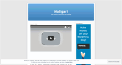 Desktop Screenshot of matigari.wordpress.com