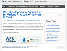Tablet Screenshot of expertwebtechnology.wordpress.com