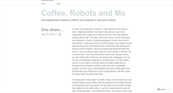 Desktop Screenshot of coffeerobotsandme.wordpress.com