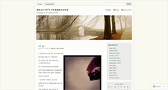 Desktop Screenshot of beautyssurrender.wordpress.com