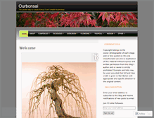 Tablet Screenshot of ourbonsai.wordpress.com