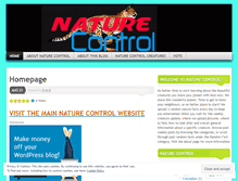 Tablet Screenshot of naturecontrol.wordpress.com