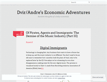 Tablet Screenshot of economicadventures.wordpress.com