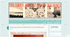 Desktop Screenshot of lifelibertyhealthiness.wordpress.com