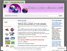 Tablet Screenshot of globallotteryreview.wordpress.com