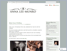 Tablet Screenshot of annaleemunro.wordpress.com