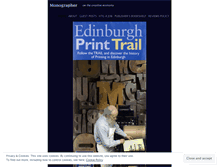 Tablet Screenshot of monographer.wordpress.com