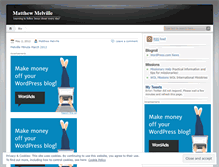 Tablet Screenshot of matthewmelville.wordpress.com