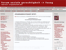 Tablet Screenshot of forumfuersozialegerechtigkeit.wordpress.com