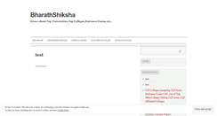 Desktop Screenshot of bharathshiksha.wordpress.com