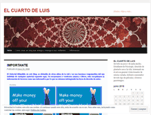 Tablet Screenshot of elcuartodeluis.wordpress.com