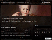 Tablet Screenshot of lasbragasdemariantonieta.wordpress.com