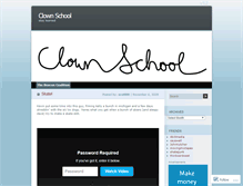 Tablet Screenshot of clownschoolmedia.wordpress.com