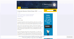 Desktop Screenshot of eopportunities.wordpress.com