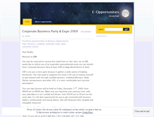 Tablet Screenshot of eopportunities.wordpress.com