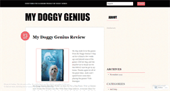 Desktop Screenshot of blogmydoggygenius.wordpress.com