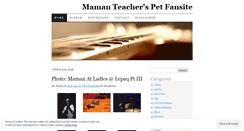 Desktop Screenshot of mamanteacherspet.wordpress.com