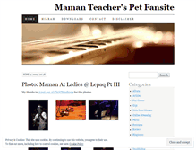 Tablet Screenshot of mamanteacherspet.wordpress.com