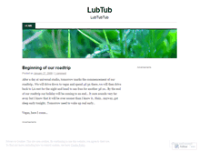 Tablet Screenshot of lubtub.wordpress.com