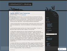 Tablet Screenshot of littlefoot237.wordpress.com