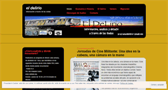 Desktop Screenshot of eldelirio.wordpress.com
