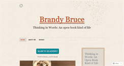 Desktop Screenshot of brandyreneebruce.wordpress.com