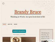 Tablet Screenshot of brandyreneebruce.wordpress.com