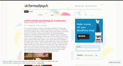 Desktop Screenshot of formsofpsych.wordpress.com