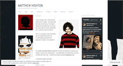 Desktop Screenshot of matthewhighton.wordpress.com