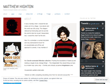 Tablet Screenshot of matthewhighton.wordpress.com