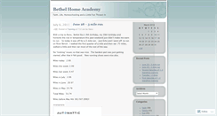 Desktop Screenshot of bethelhome.wordpress.com