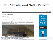 Tablet Screenshot of mattandpaulette.wordpress.com