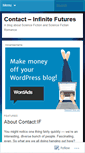 Mobile Screenshot of contactinfinitefutures.wordpress.com