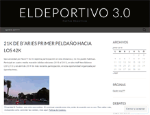Tablet Screenshot of eldeportivo30.wordpress.com