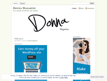 Tablet Screenshot of donnamagazine.wordpress.com